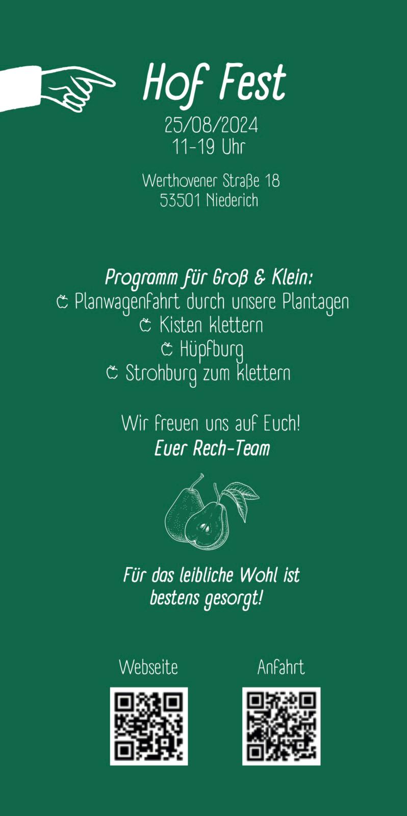 Hoffest Flyer Rückseite